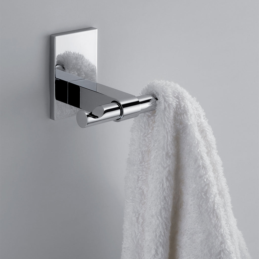 Gedy Appendiabiti doppio Maine in acciaio inox e cromall fissaggio a muro a incollo