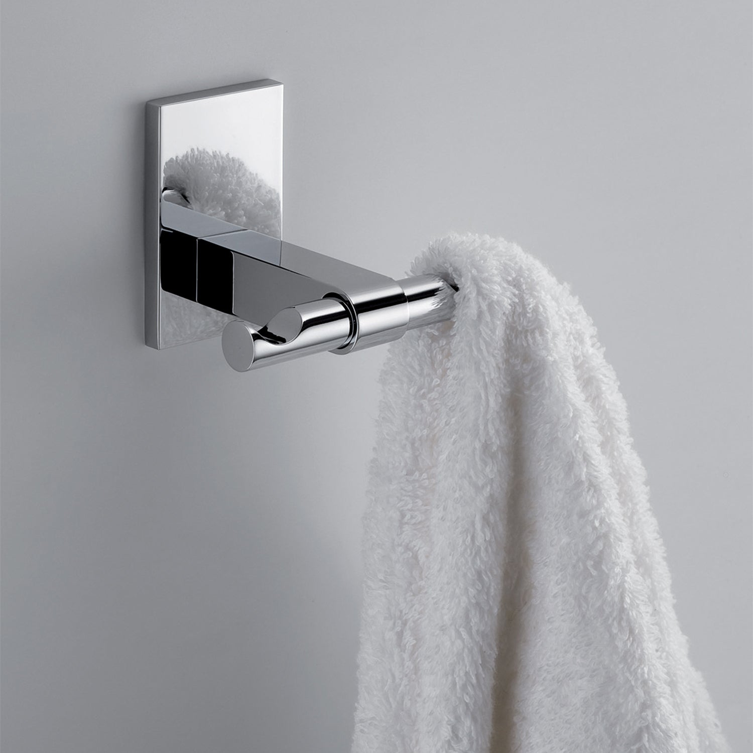 Gedy Appendiabiti doppio Maine in acciaio inox e cromall fissaggio a muro a incollo