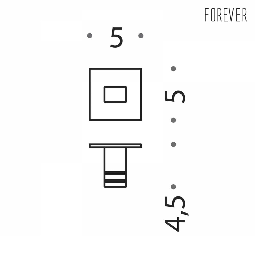 Appenditutto da bagno  in ottone cromato  Colombo Design collezione Forever con fissaggio ad Incollo 3M