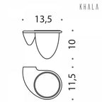 Porta spazzolini da bagno in ottone cromato  Colombo Design collezione KHALA fissaggio a vite e tassello