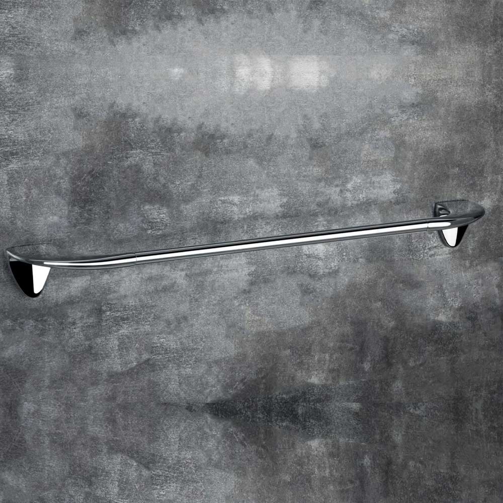 Porta asciugamani da bagno cm 50 in ottone cromato  Colombo Design collezione KHALA fissaggio a vite e tassello