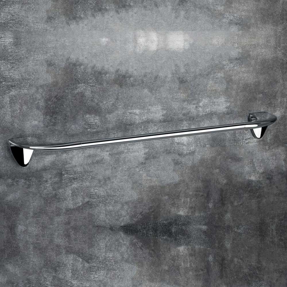 Porta asciugamani da bagno cm 65 in ottone cromato  Colombo Design collezione KHALA fissaggio a vite e tassello