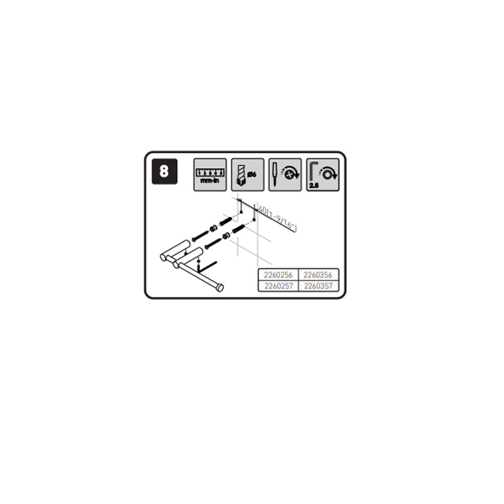 Porta rotolo doppio sospeso in acciaio inossidabile della collezione 'Logic' by Cosmic - Nero