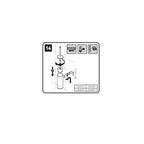 Porta scopino sospeso in acciaio inossidabile della collezione 'Logic' by Cosmic - Nero Matt