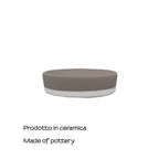 Portasapone in ceramica Gedy serie New Mizar - Tortora