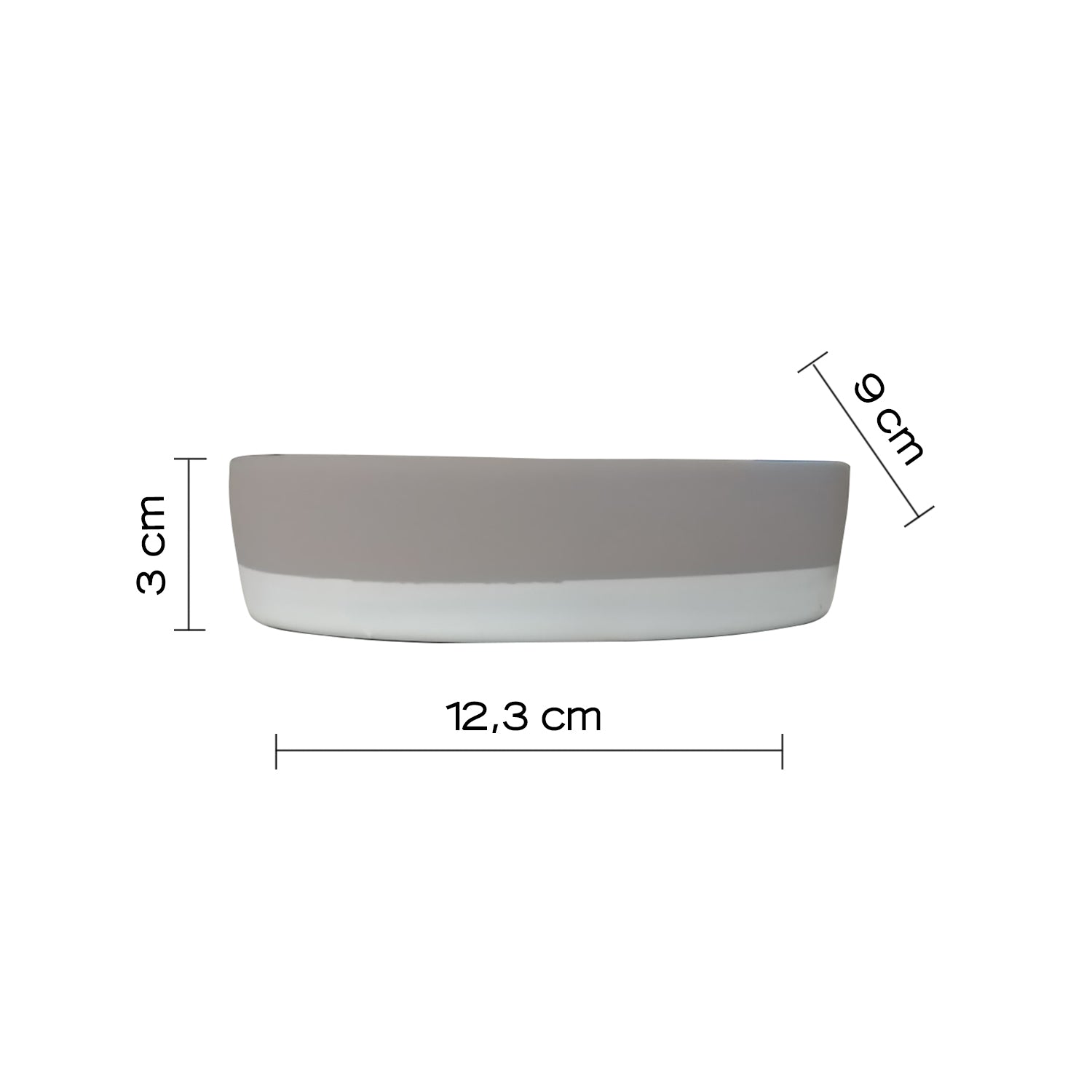 Portasapone in ceramica Gedy serie New Mizar - Tortora chiaro