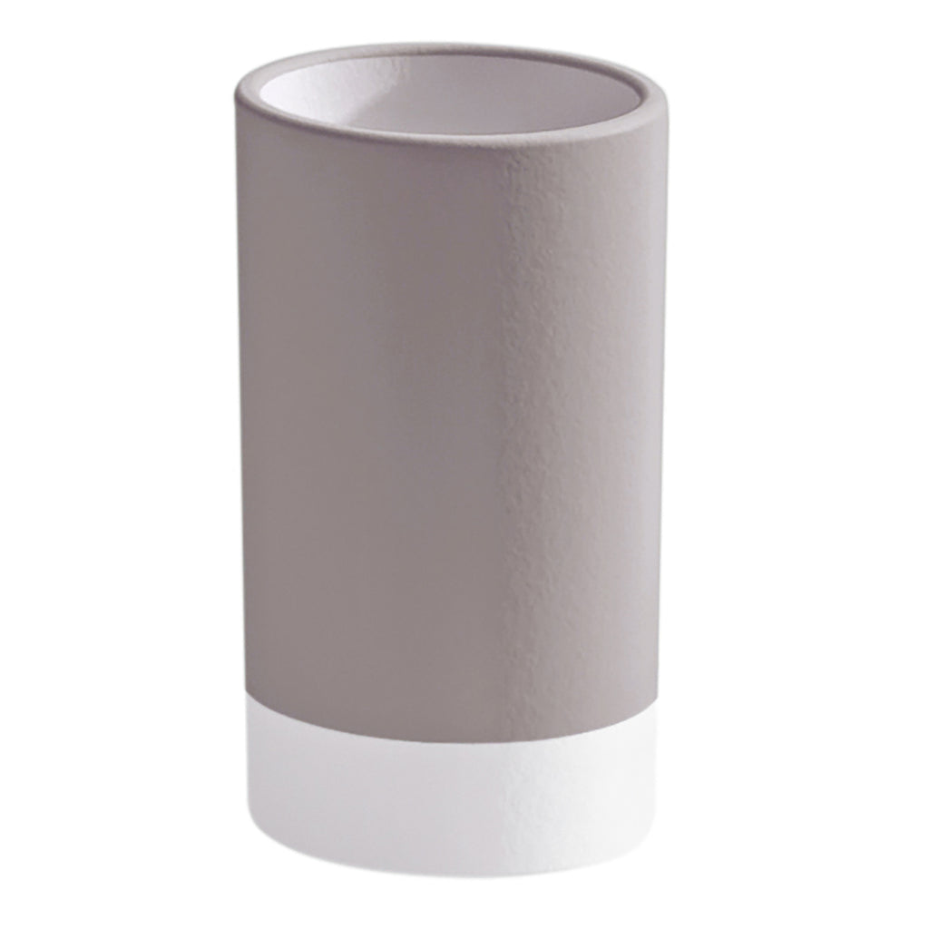 Portaspazzolini in ceramica Gedy serie New Mizar - Tortora