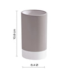 Portaspazzolini in ceramica Gedy serie New Mizar - Tortora