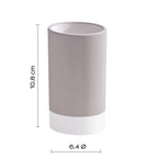 Portaspazzolini in ceramica Gedy serie New Mizar - Tortora Chiaro