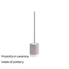 Scopino in ceramica Gedy serie New Mizar - Tortora Chiaro