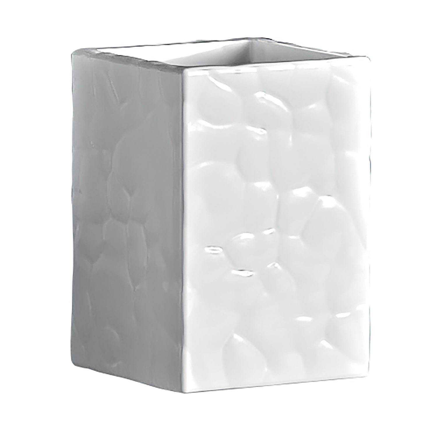 Portaspazzolini in ceramica Gedy modello New Martina - Bianco