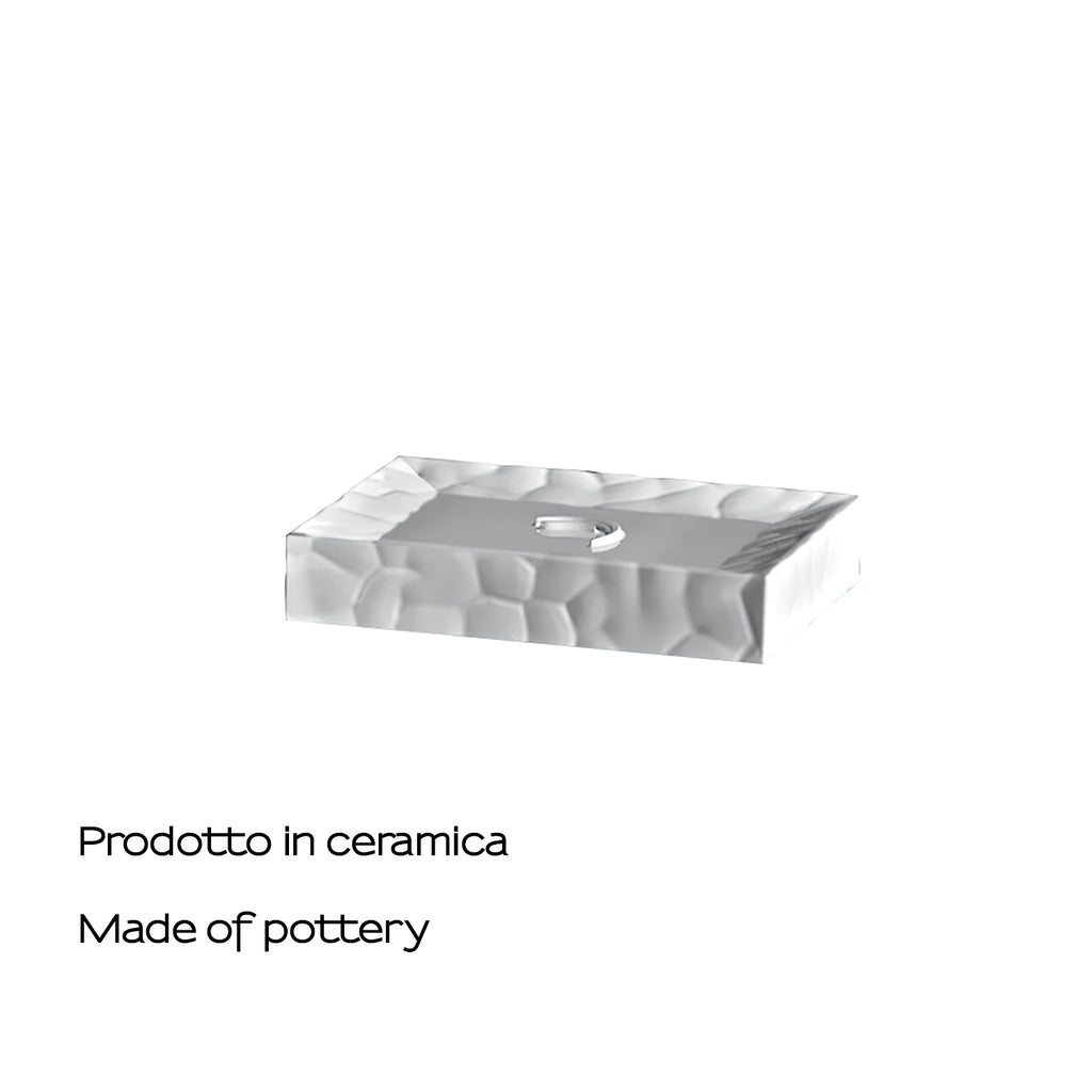 Portasapone in ceramica Gedy modello New Martina - Bianco