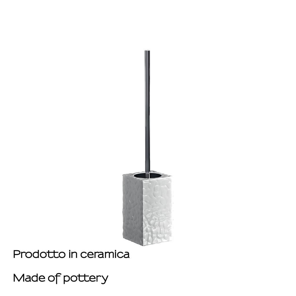 Scopino in ceramica Gedy modello New Martina - Bianco