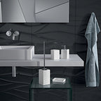 Scopino in ceramica Gedy modello New Martina - Bianco