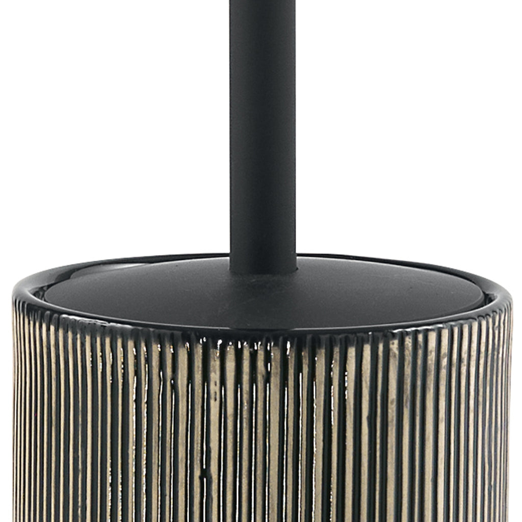 Scopino in ceramica Gedy serie Naomi - Nero