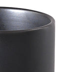 Portaspazzolini in ceramica e sughero Gedy serie Ilary - Nero