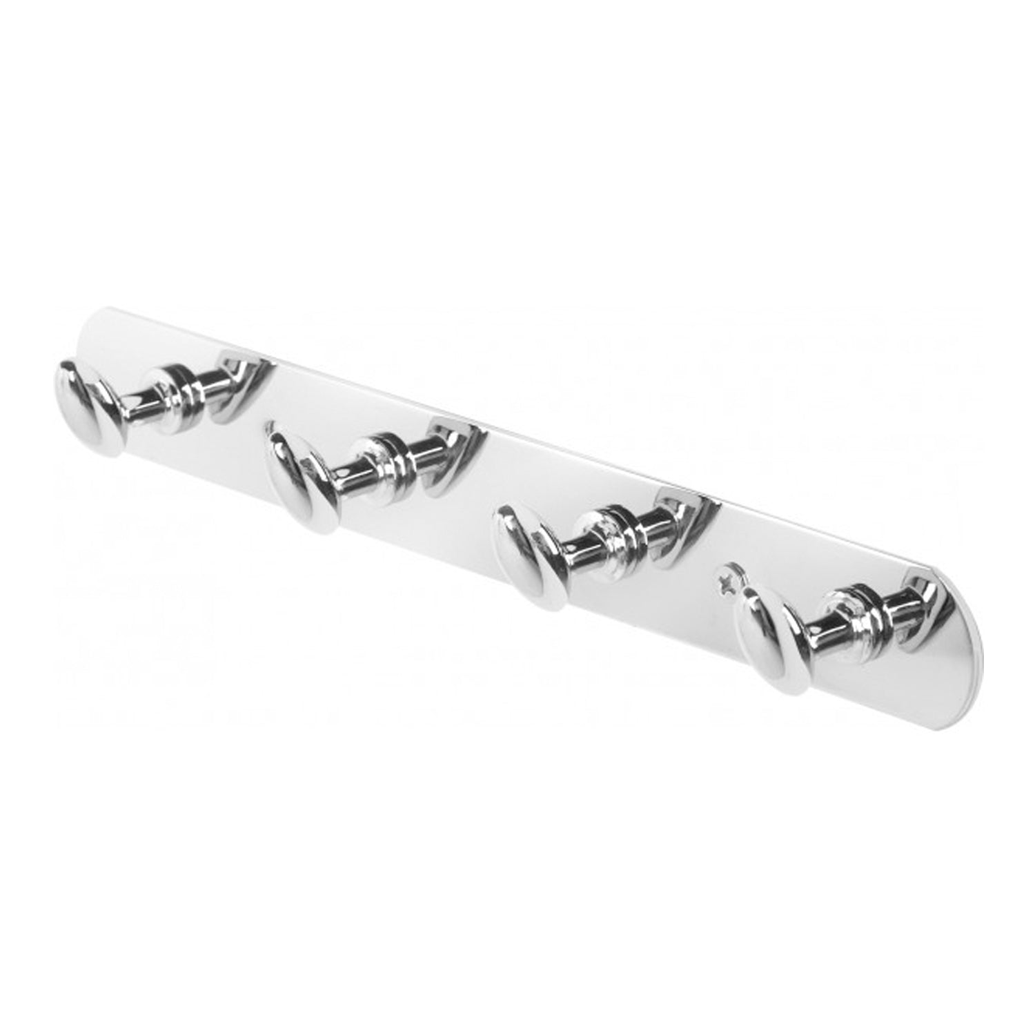 Appendino cromato a 4 ganci in acciaio serie Simply