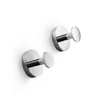 Coppia di appendini per il bagno Lineabeta collezione Duemila in ottone cromato