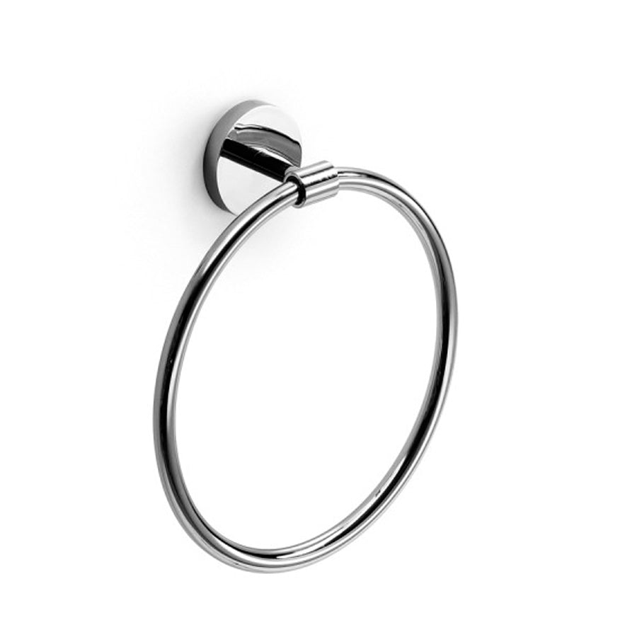 Anello porta asciugamani da muro collezione Duemila by Lineabeta in ottone cromato
