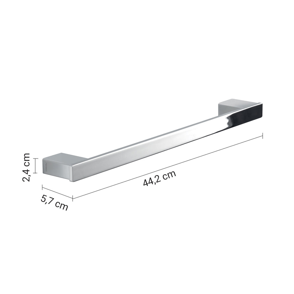 Portasalviette a parete Gedy serie Lounge 45 cm - Cromato
