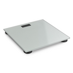 Bilancia pesapersone 28x28cm in vetro bianco collezione CRYSTAL a marchio GEDY