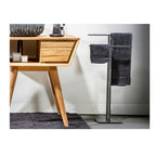 Piantana porta asciugamani modello Angus di Cipi 30x15x85h cm - Nero Matt