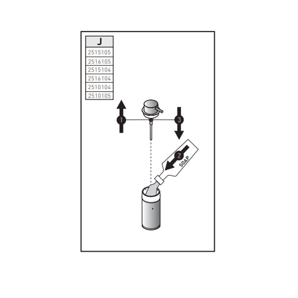 Dispenser sapone da appoggio in ottone della collezione 'Project' by Cosmic - Lucido