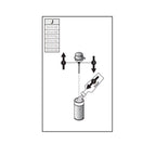 Dispenser sapone da appoggio in ottone della collezione 'Project' by Cosmic - Lucido