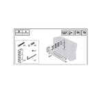 Porta asciugamani a snodo doppio sospeso in ottone della collezione 'Project' by Cosmic 41 cm - Cromato