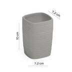 Portaspazzolini in ceramica Gedy serie Kelly - Grigio