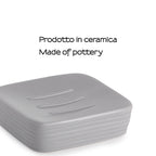 Portasapone in ceramica Gedy serie Kelly - Grigio