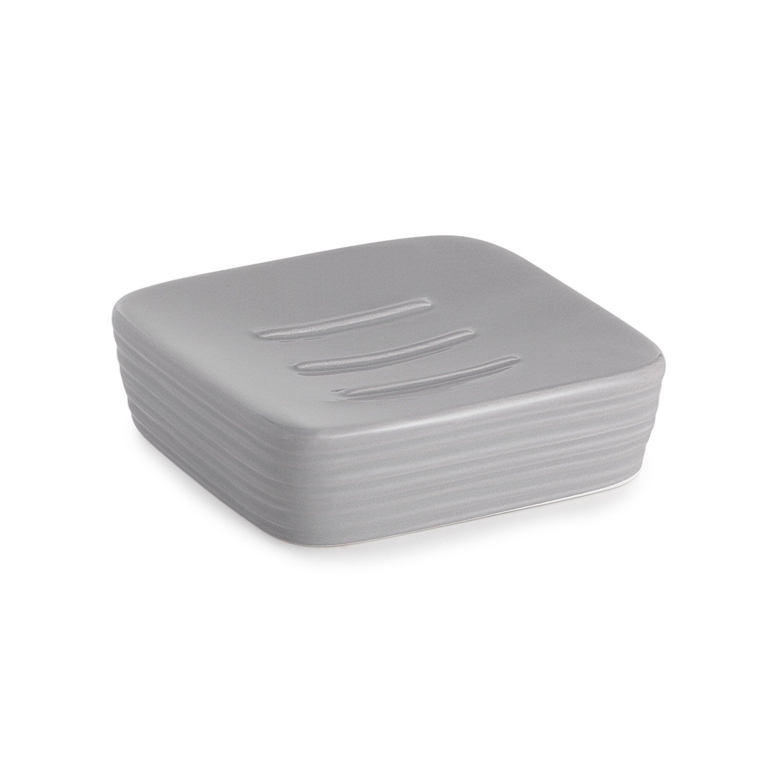 Portasapone in ceramica Gedy serie Kelly - Grigio