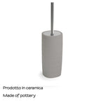 Scopino in ceramica Gedy serie Kelly - Grigio