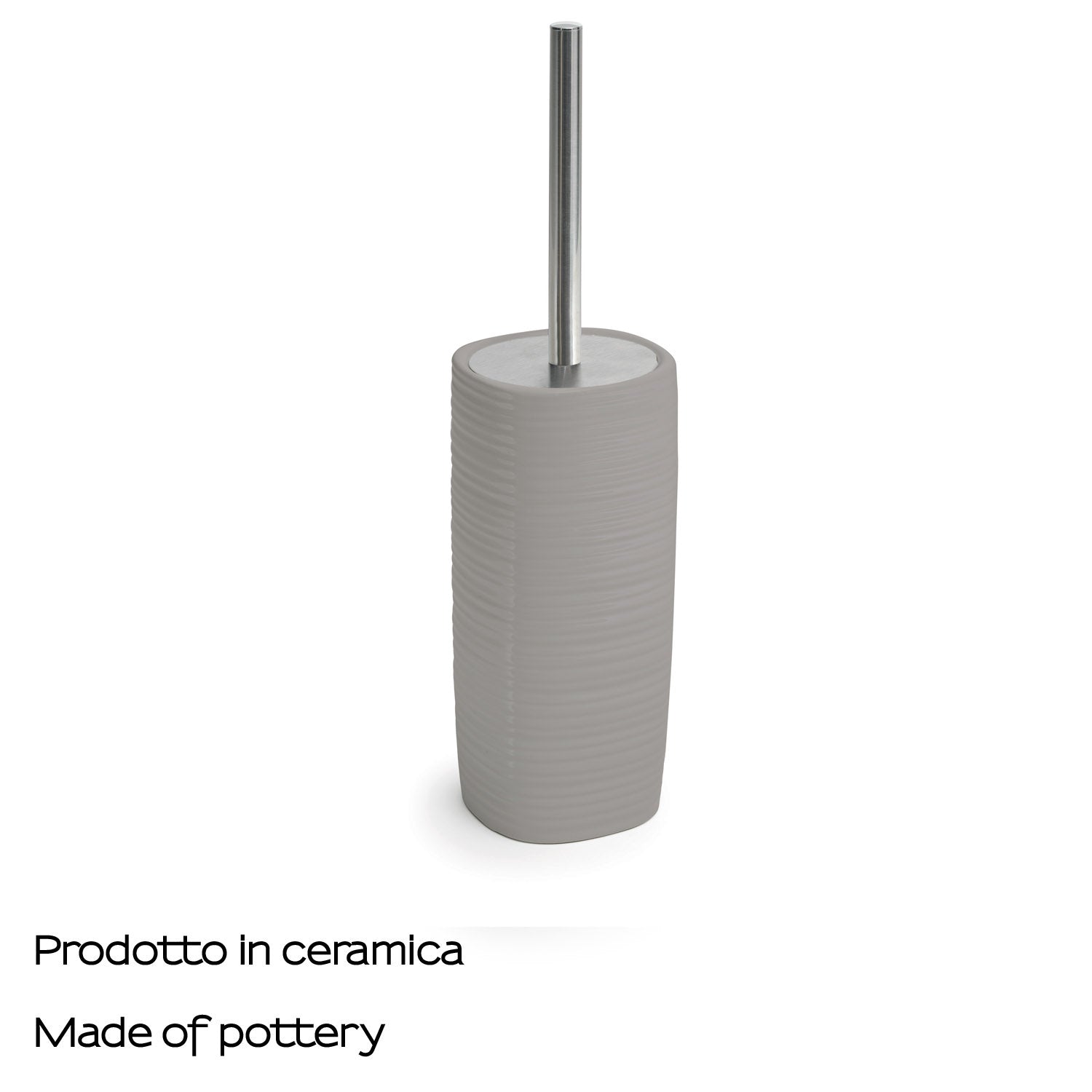 Scopino in ceramica Gedy serie Kelly - Grigio