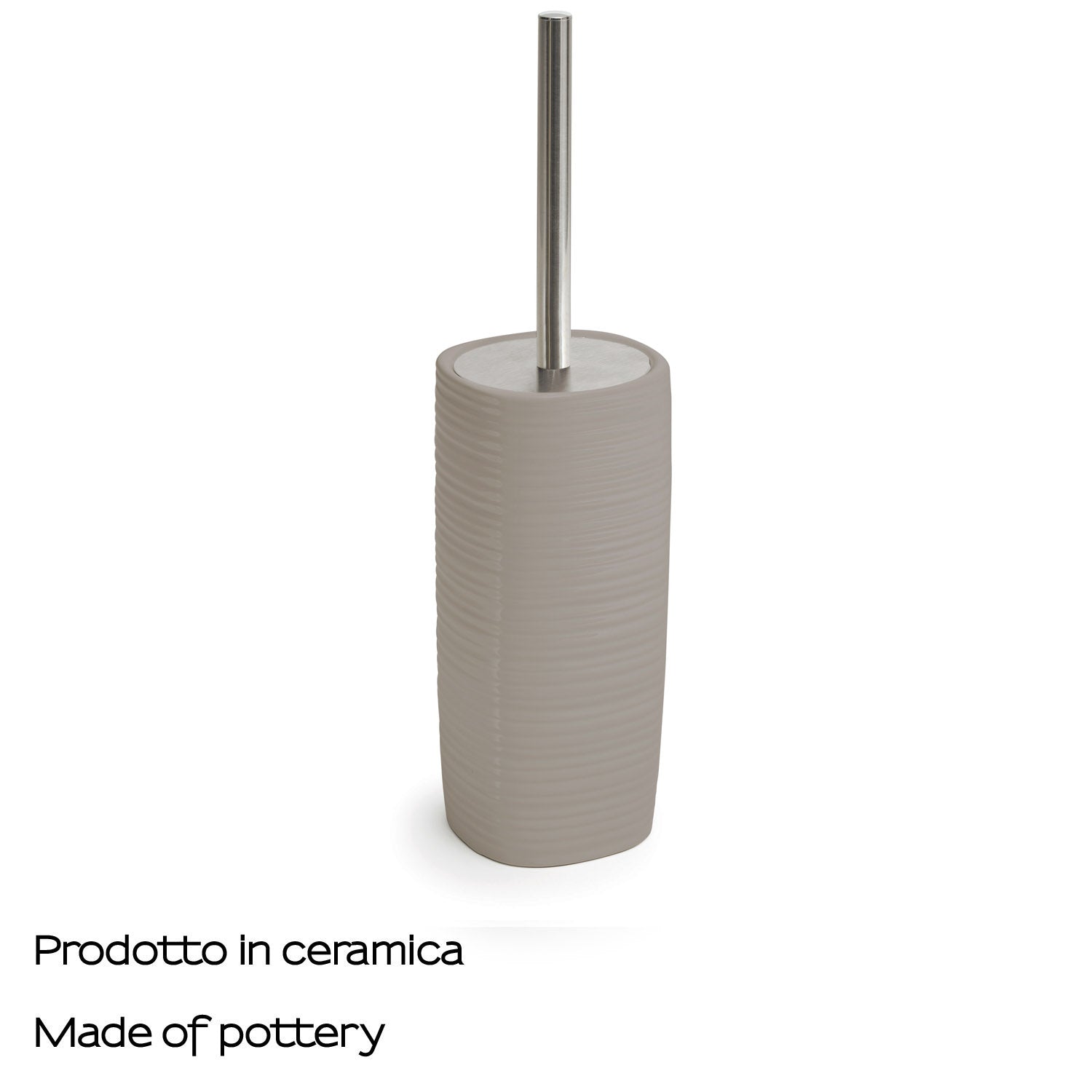 Scopino in ceramica Gedy serie Kelly - Tortora Chiaro