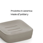 Portasapone in ceramica Gedy serie Kelly - Tortora Chiaro