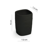 Portaspazzolini in ceramica Gedy serie Kelly - Nero