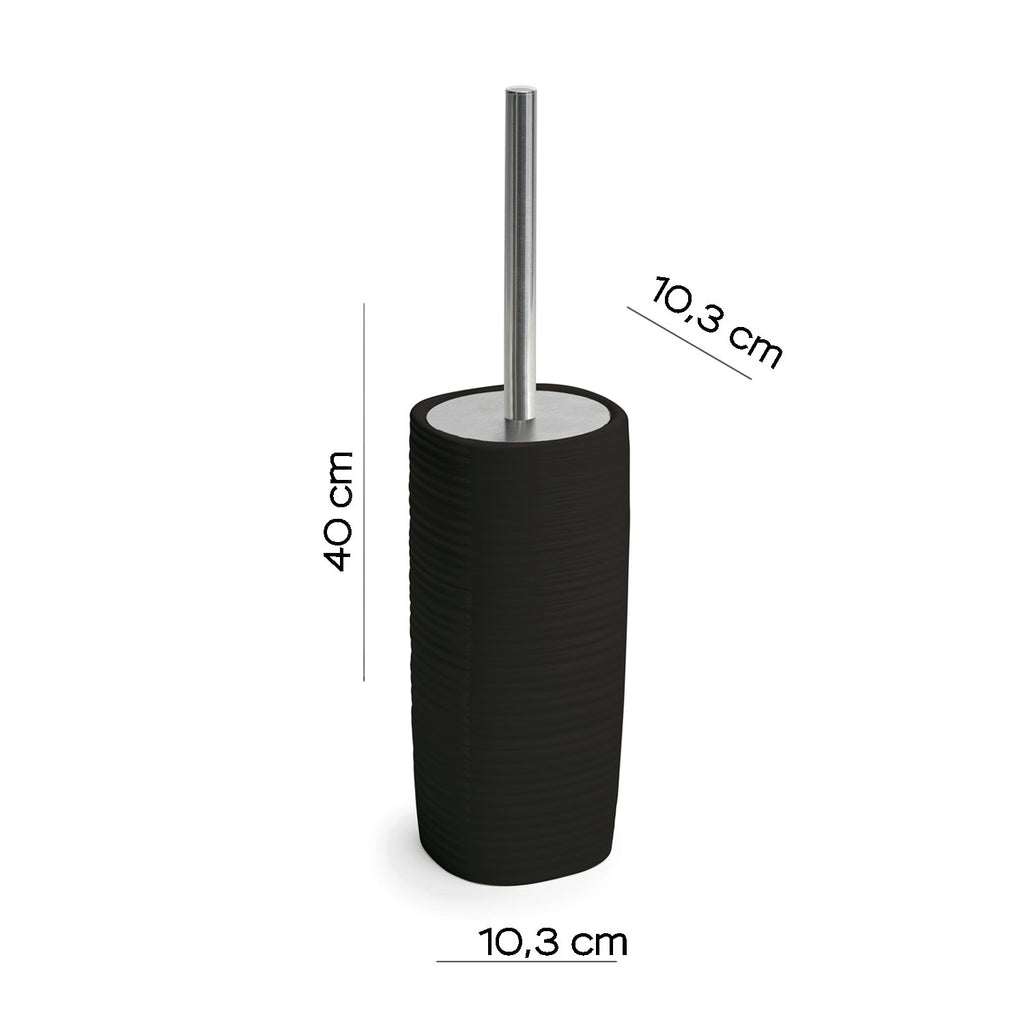 Scopino in ceramica Gedy serie Kelly - Nero