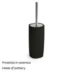 Scopino in ceramica Gedy serie Kelly - Nero