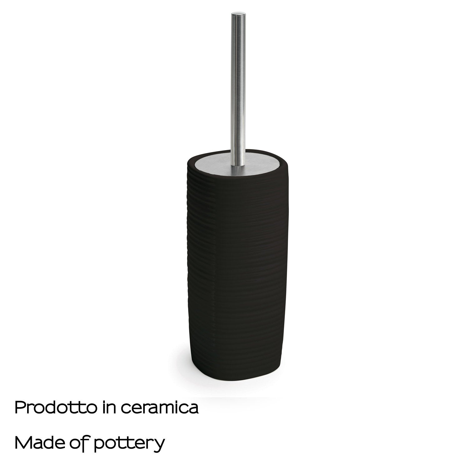 Scopino in ceramica Gedy serie Kelly - Nero