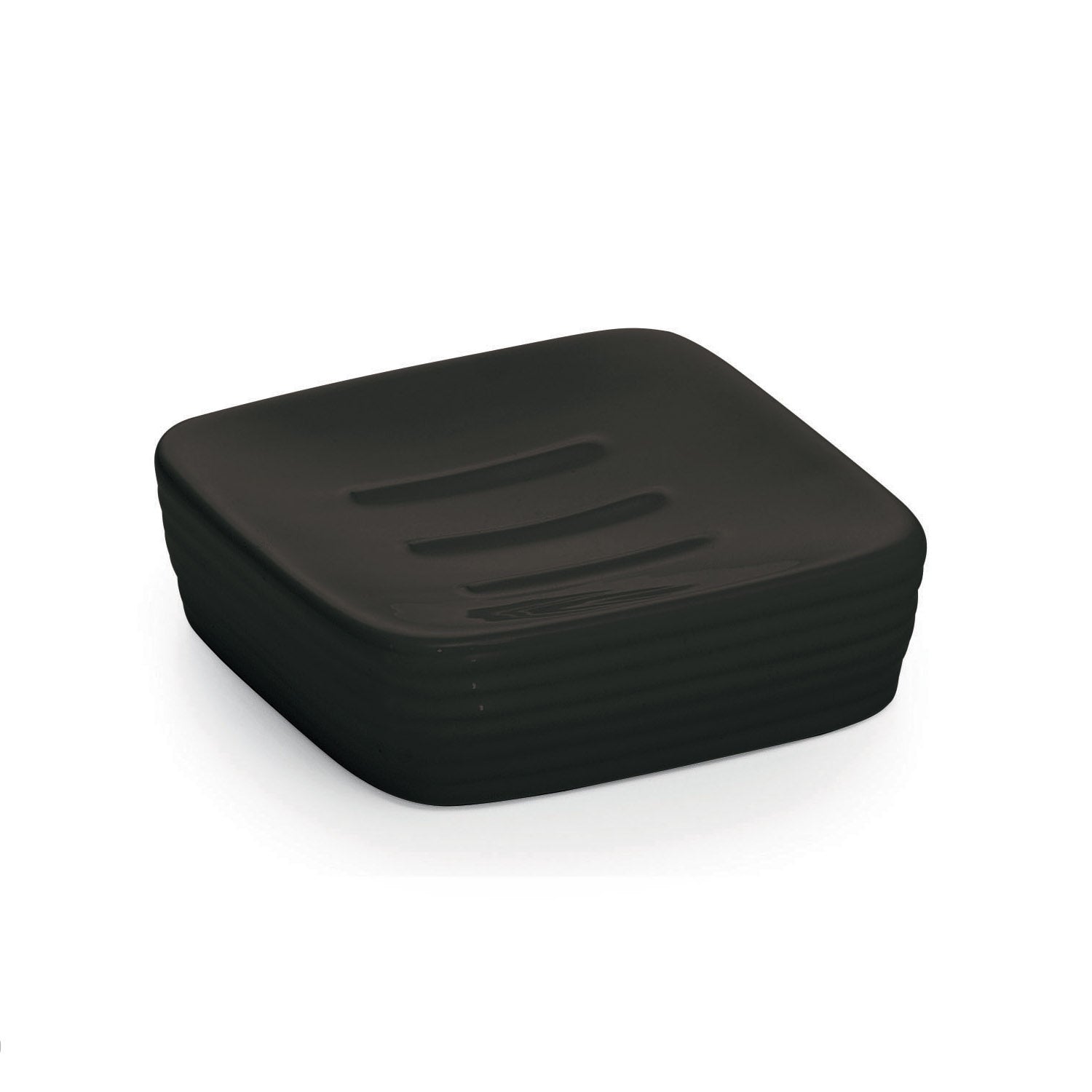 Portasapone in ceramica Gedy serie Kelly - Nero