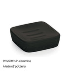 Portasapone in ceramica Gedy serie Kelly - Nero