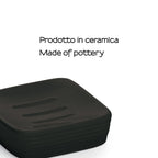Portasapone in ceramica Gedy serie Kelly - Nero