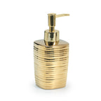 Dispenser sapone in ceramica con erogatore in plastica Gedy serie Kelly - Oro