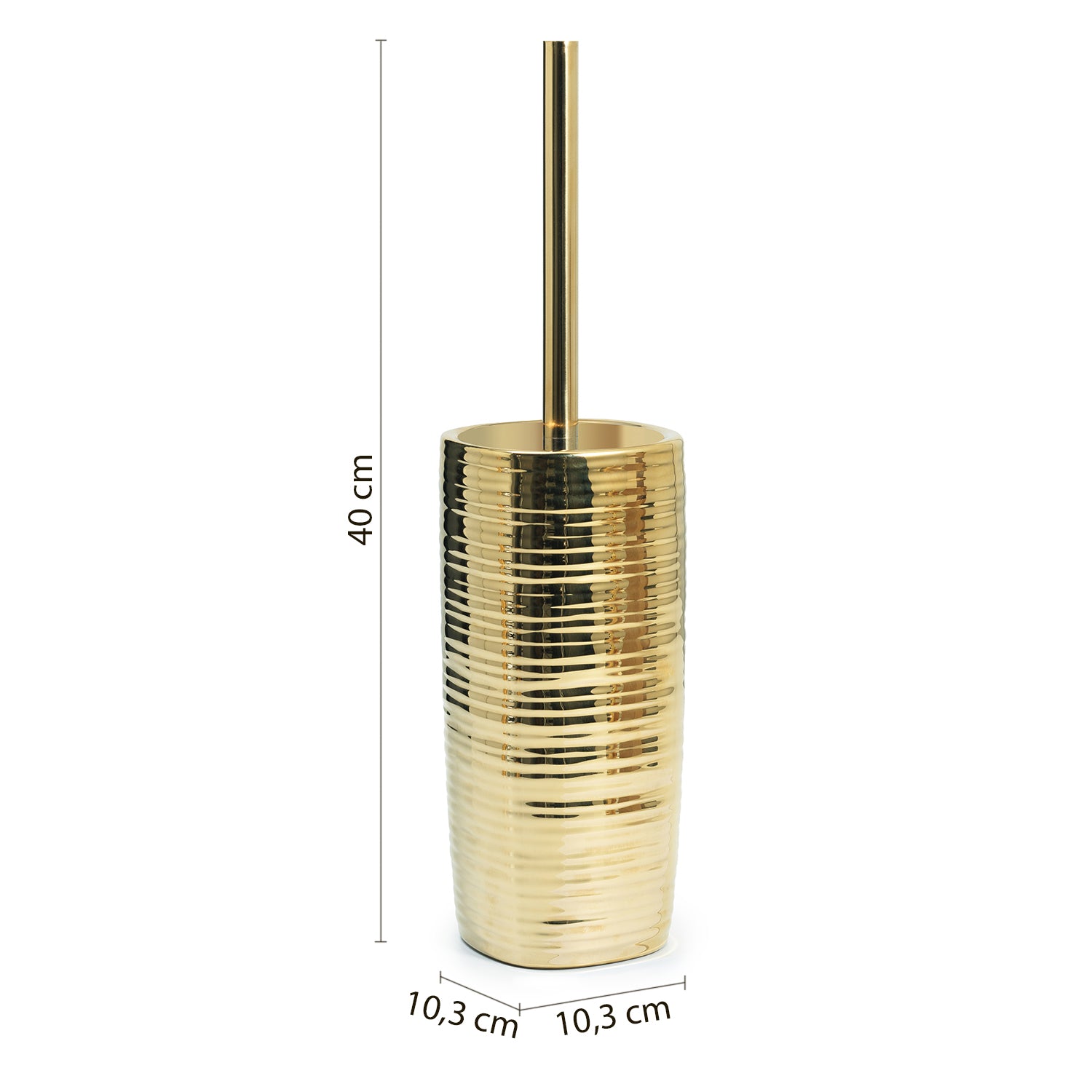 Scopino in ceramica Gedy serie Kelly - Oro