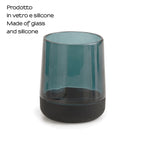 Portaspazzolini in vetro Gedy serie Nicole - Verde