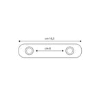 Appendino multiplo 2 posti BathCore serie Giulia â€“ Cromo