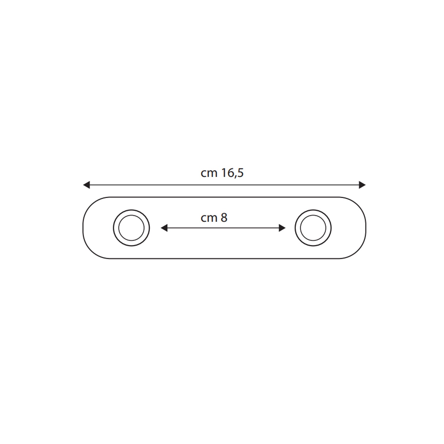 Appendino multiplo 2 posti BathCore serie Giulia â€“ Cromo