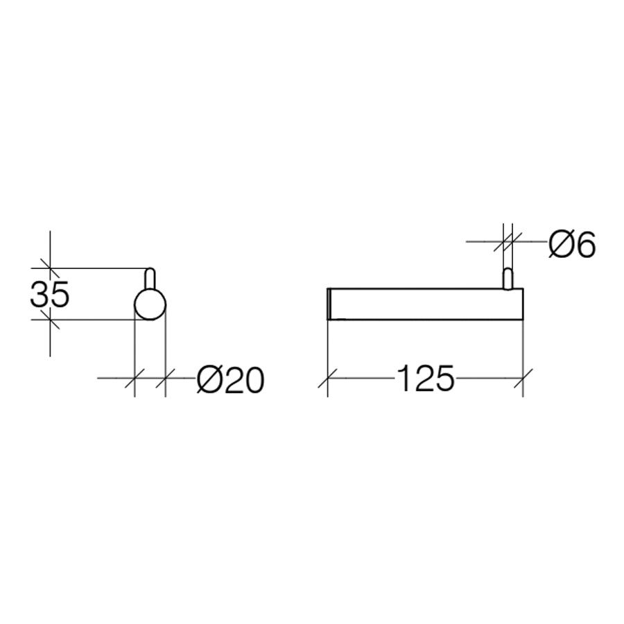 Porta carta igienica Lineabeta Picola in ottone cromato