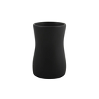 Bicchiere Portaspazzolino in ceramica di colore nero  collezione Athena